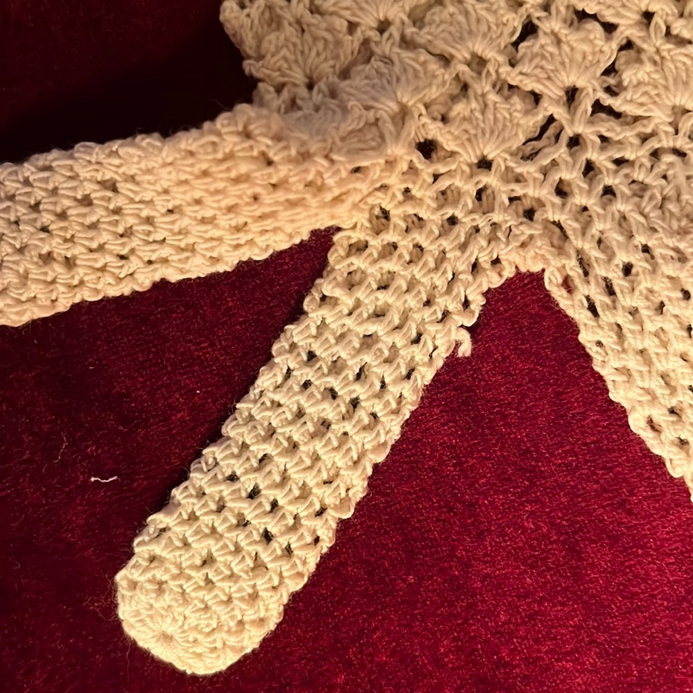 Vintage cream lace gloves - Picture 5 of 5